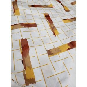 Vintage‎ Cannon Monticello TWIN FLAT SHEET abstract paint strokes 80s 90s fabric